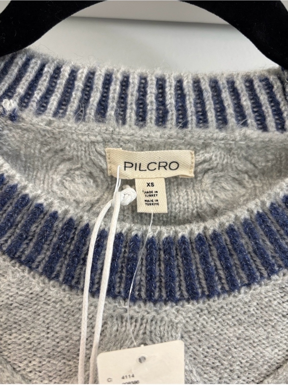 NWT Anthropologie Pilcro Cable-Knit Embroidered Cozy Home Sweater (Price Firm) - Picture 8 of 10